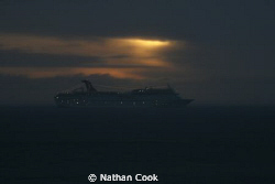 Caribbean Cruise Line making it's way out of Cozumel by Nathan Cook 